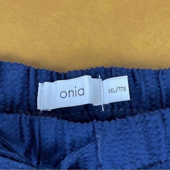 Onia Pull-On Stretch Seersucker (Deep Navy) Short Size XXL Men‎ - Picture 9 of 10